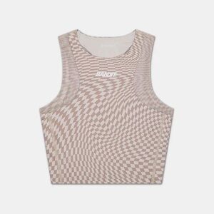 Bandit Stamina Lyra Race Crop - Chalk With Cocoa (Size M)